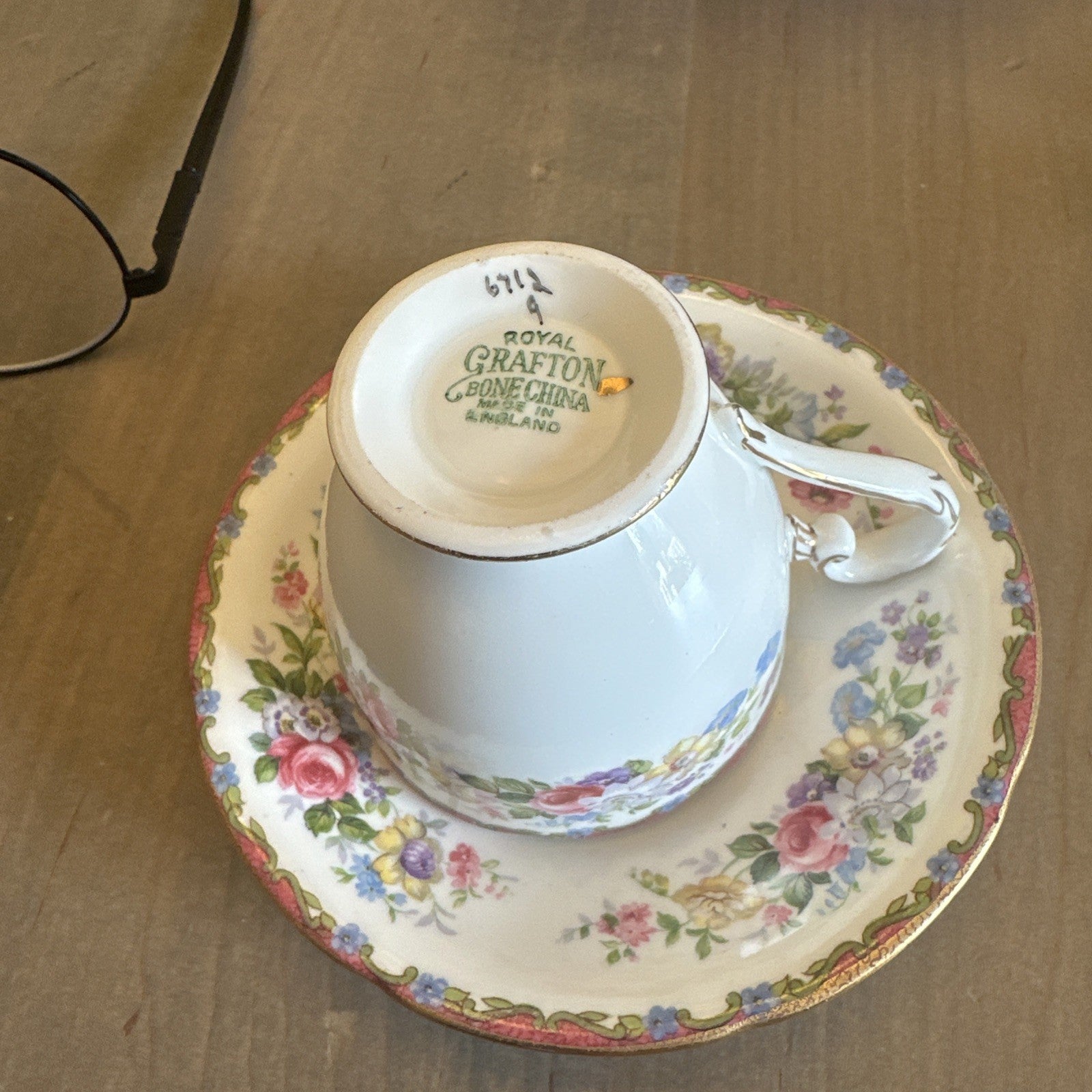 Royal Grafton Bone China Floral Tea For One -Vintage CHN 512