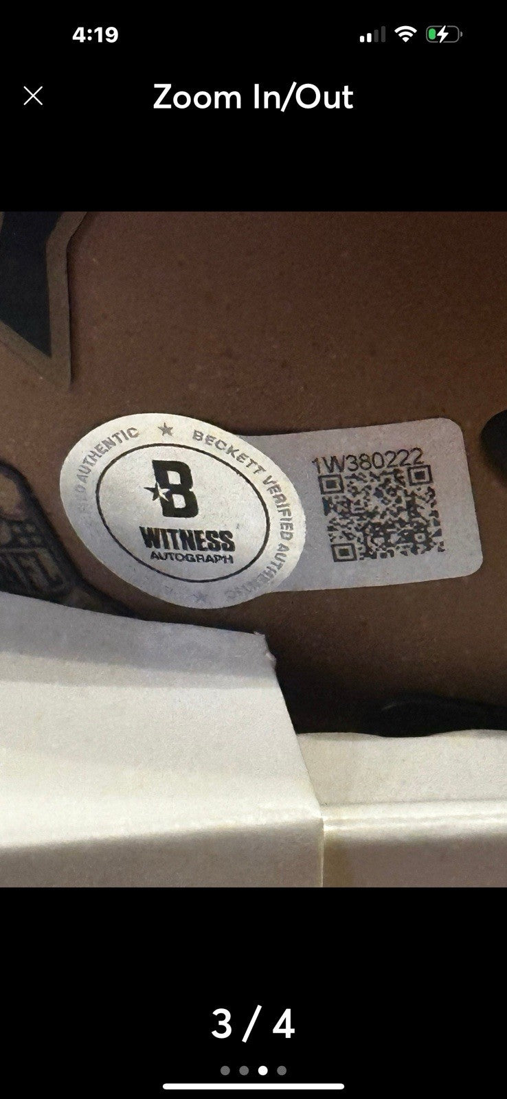 Mini JAMES COOK BUFFALO BILLS SALUTE THE SERVICE MINI HELMET - BAS COA2