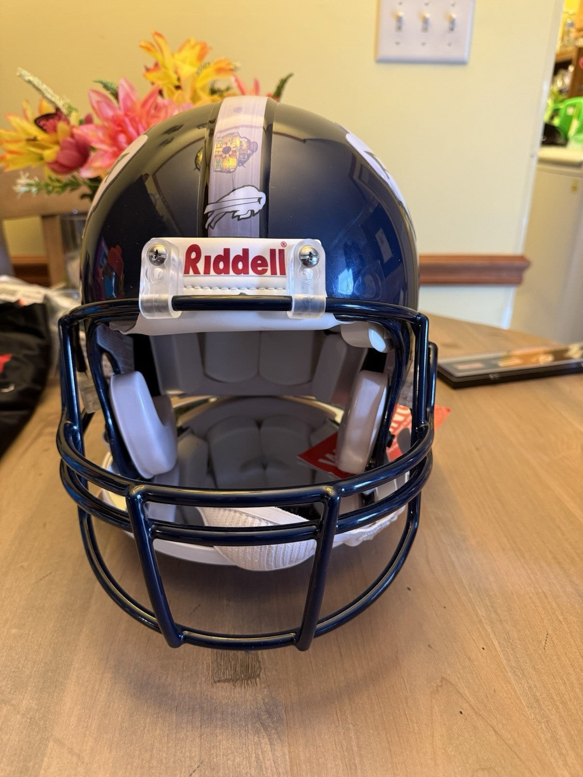 JAMES LOFTON SIGNED BILLS F/S  “BILLS MAFIA” INSCRIPTION  AUTHENTIC HELMET  TSE1