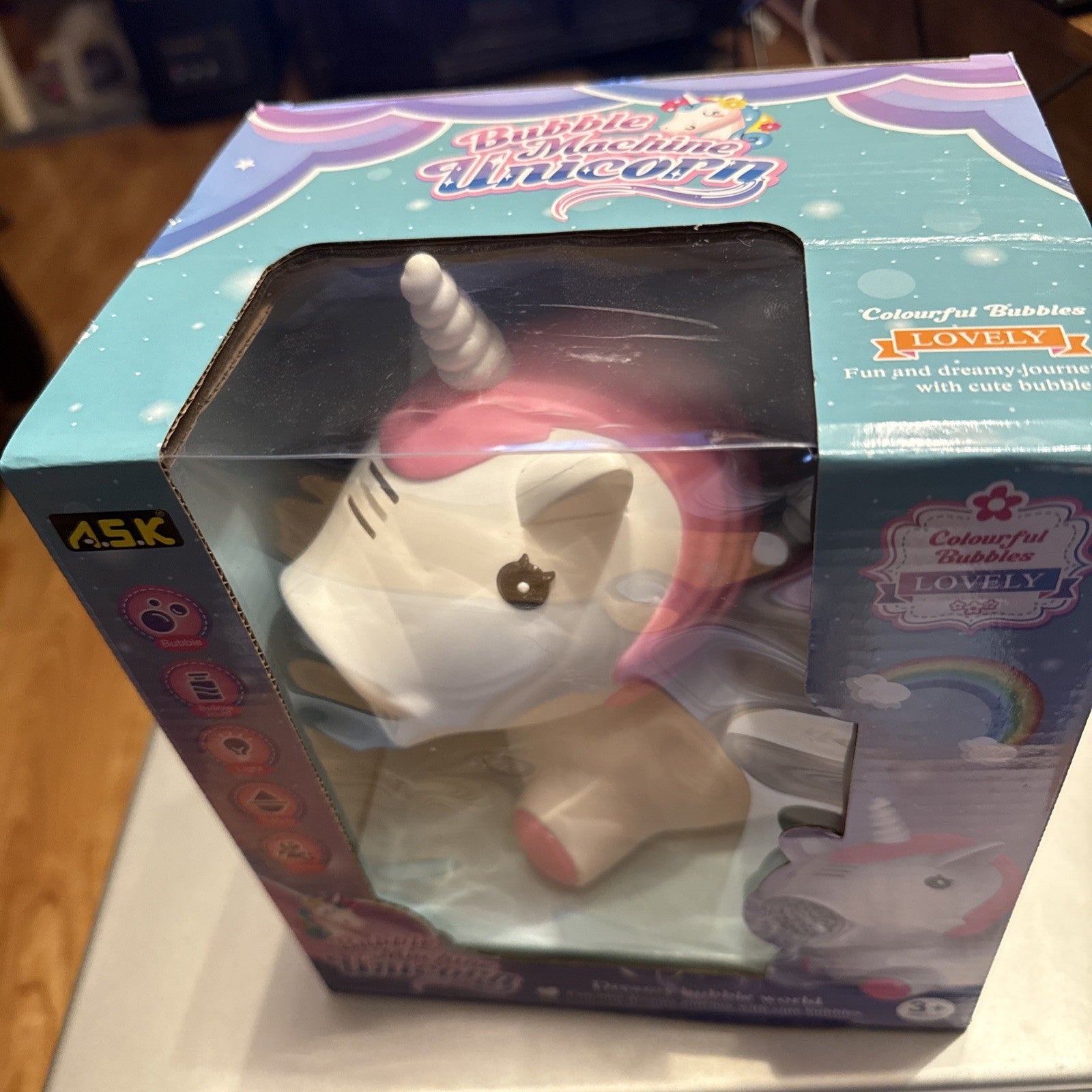 Unicorn Bubble Machine Blower Kids Toy TUB 34