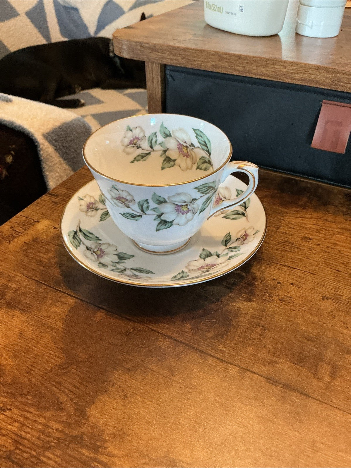 Crown Staffirdshire Pear Blossom Tea Cup And Saucer. CHN 01.0