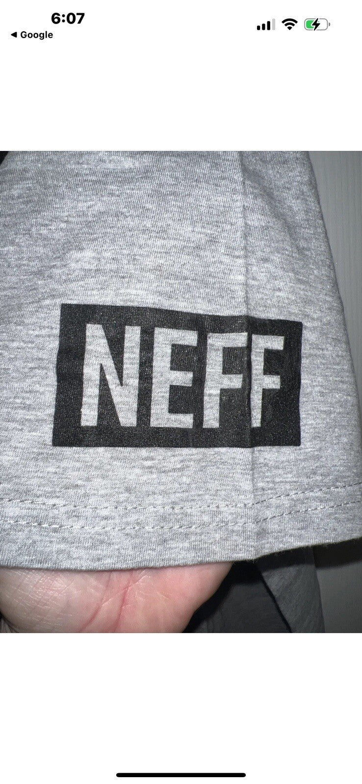 Mickey Mouse T-Shirt Size Large  NEFF DISNEY COLLECTION Gray color Men’s B 3442