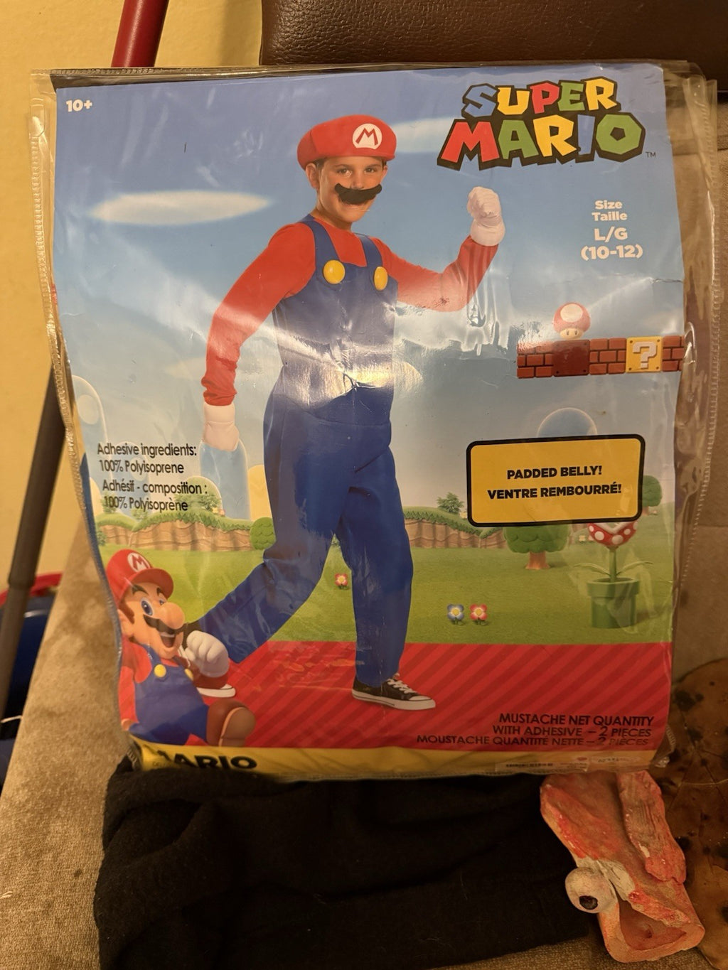 Disguise Mario Deluxe Child Nintendo Jumpsuit Costume Halloween Sz Lg 10-120