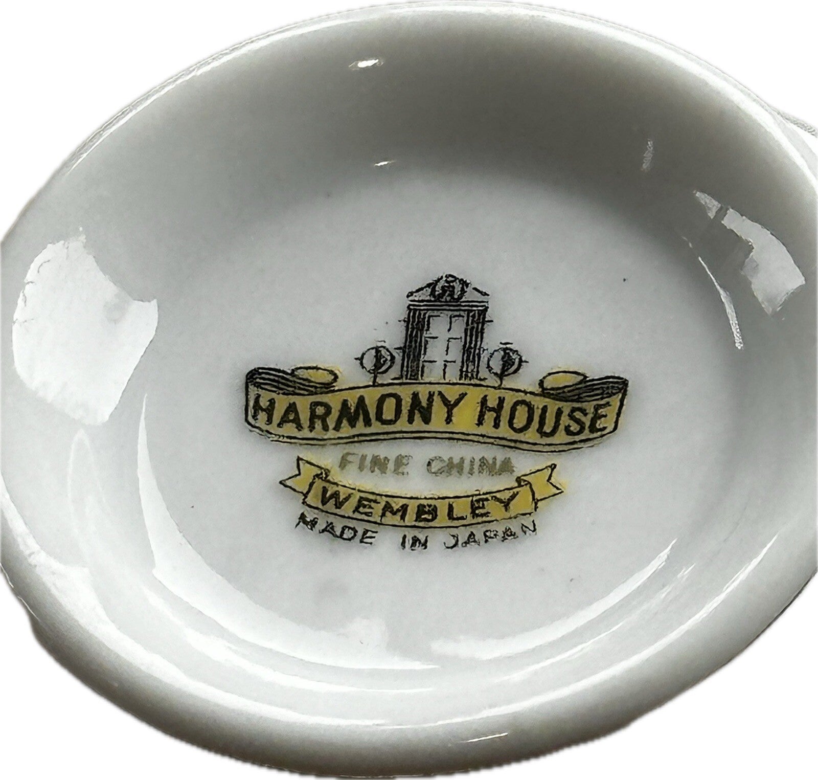 Harmony House Wembley Pattern TEACUP & SAUCER Japan Vintage1