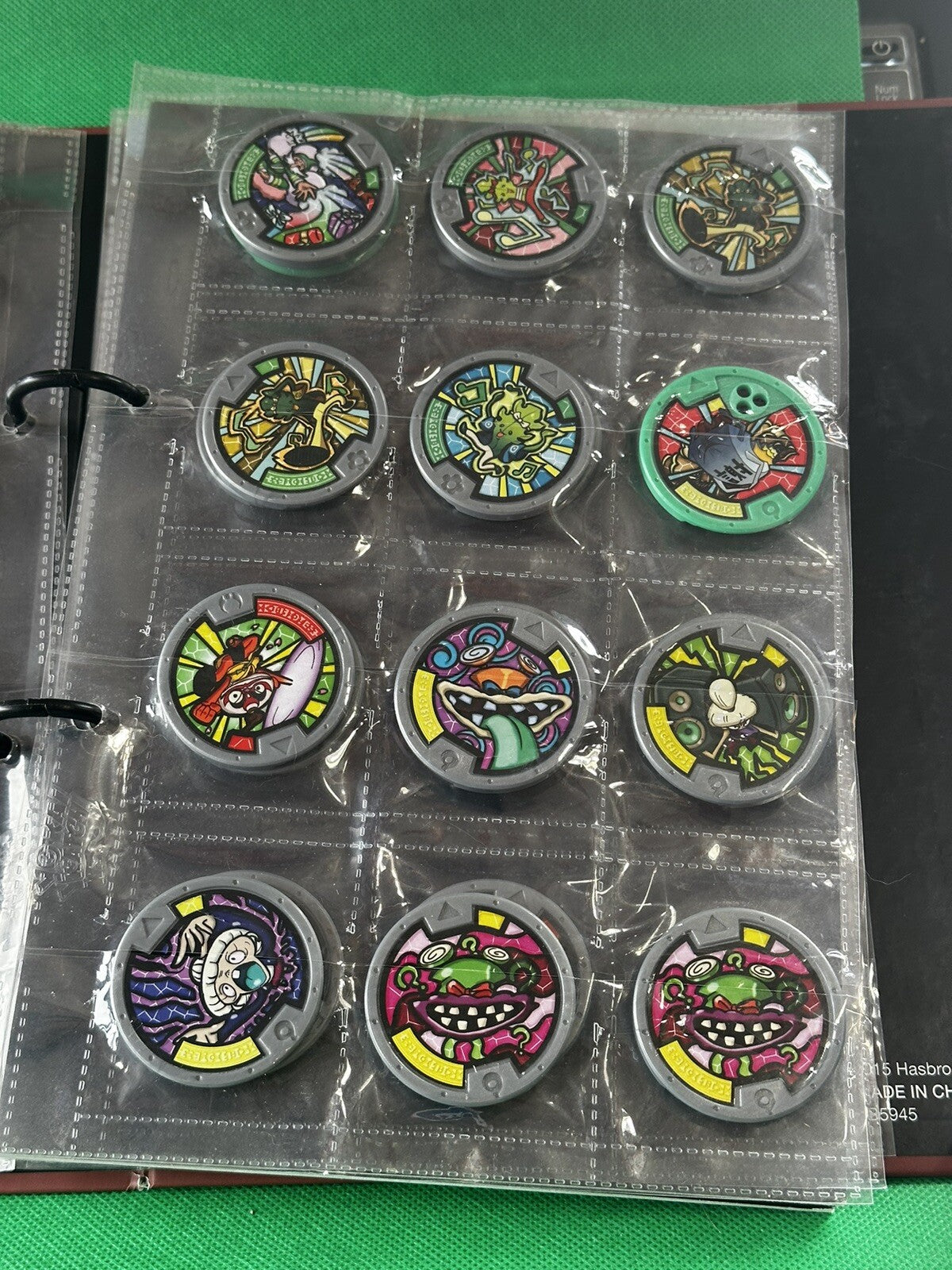 Yo-KAI Watch Hasbro Lot of (53) Medals with Yokai Binder Pages Series 2015 BIN 93