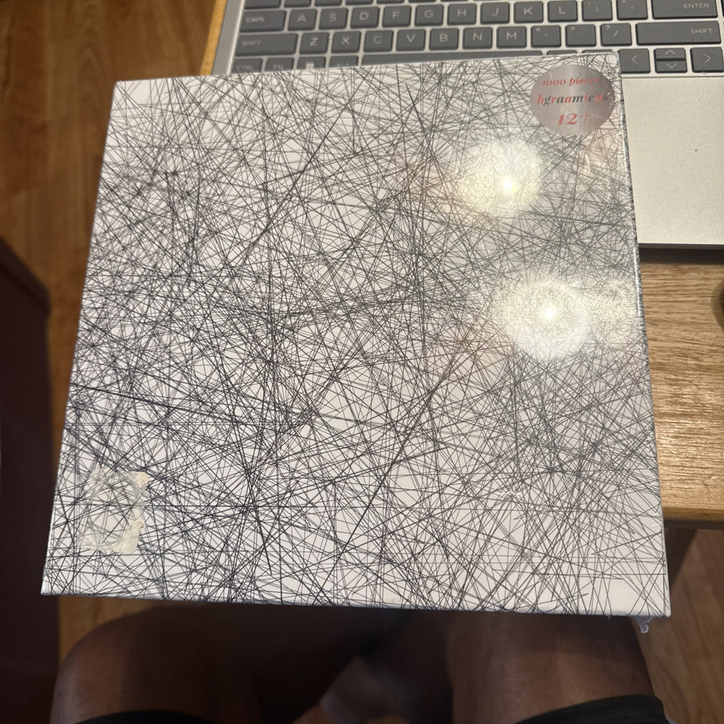 Bgraamiens Puzzle-The Lines -1000 Pieces Black and White SEALED BIN 90