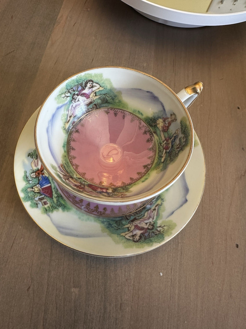 Del Mar Hand Painted Cup And  Saucer - 24K Gold Trim JAPAN1