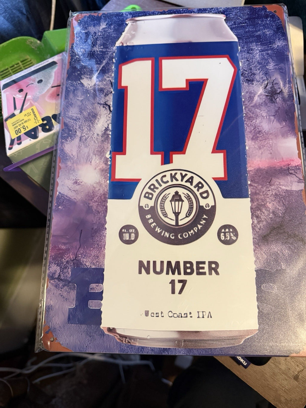 Buffalo Bills - Josh Allen Brickyard Brewing Sign - 12” X 8” Inch0