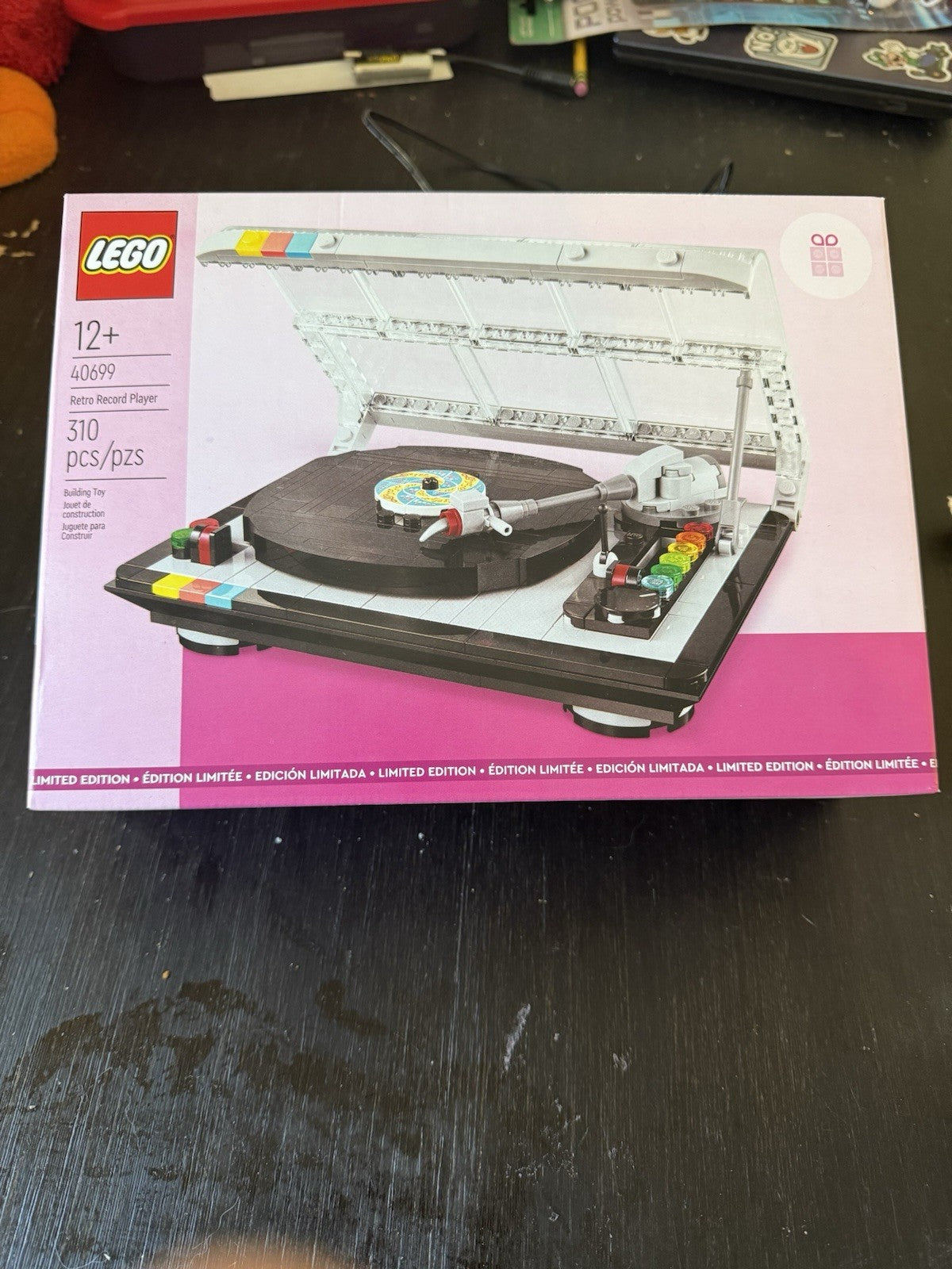 LEGO Retro Record Player 40699 NEW UNOPENED BOX Plus BRIKSMAX  Bx701 Light Kit1
