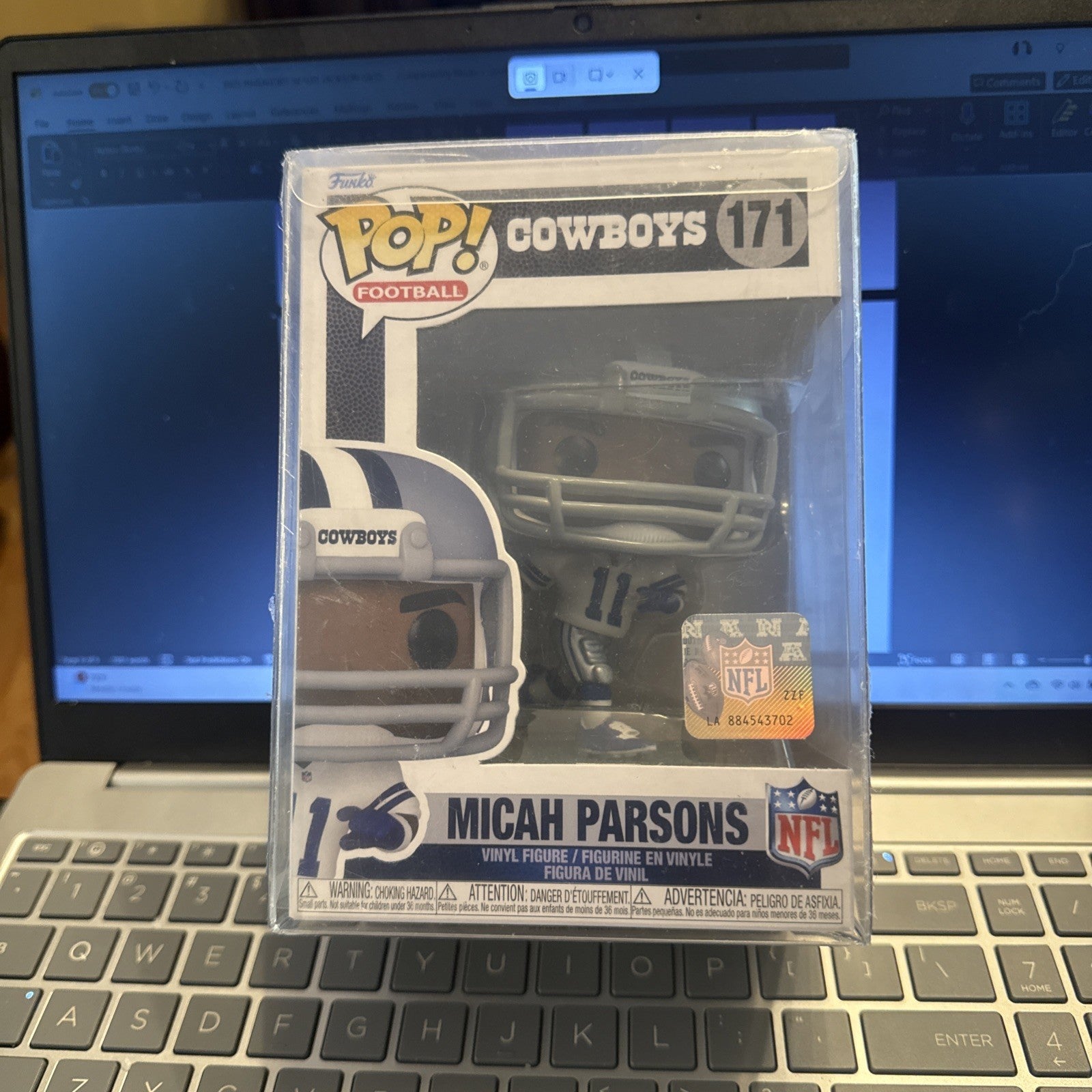 Funko Pop NFL Micah Parsons #299(cowboys)(with Protector) BIN 90