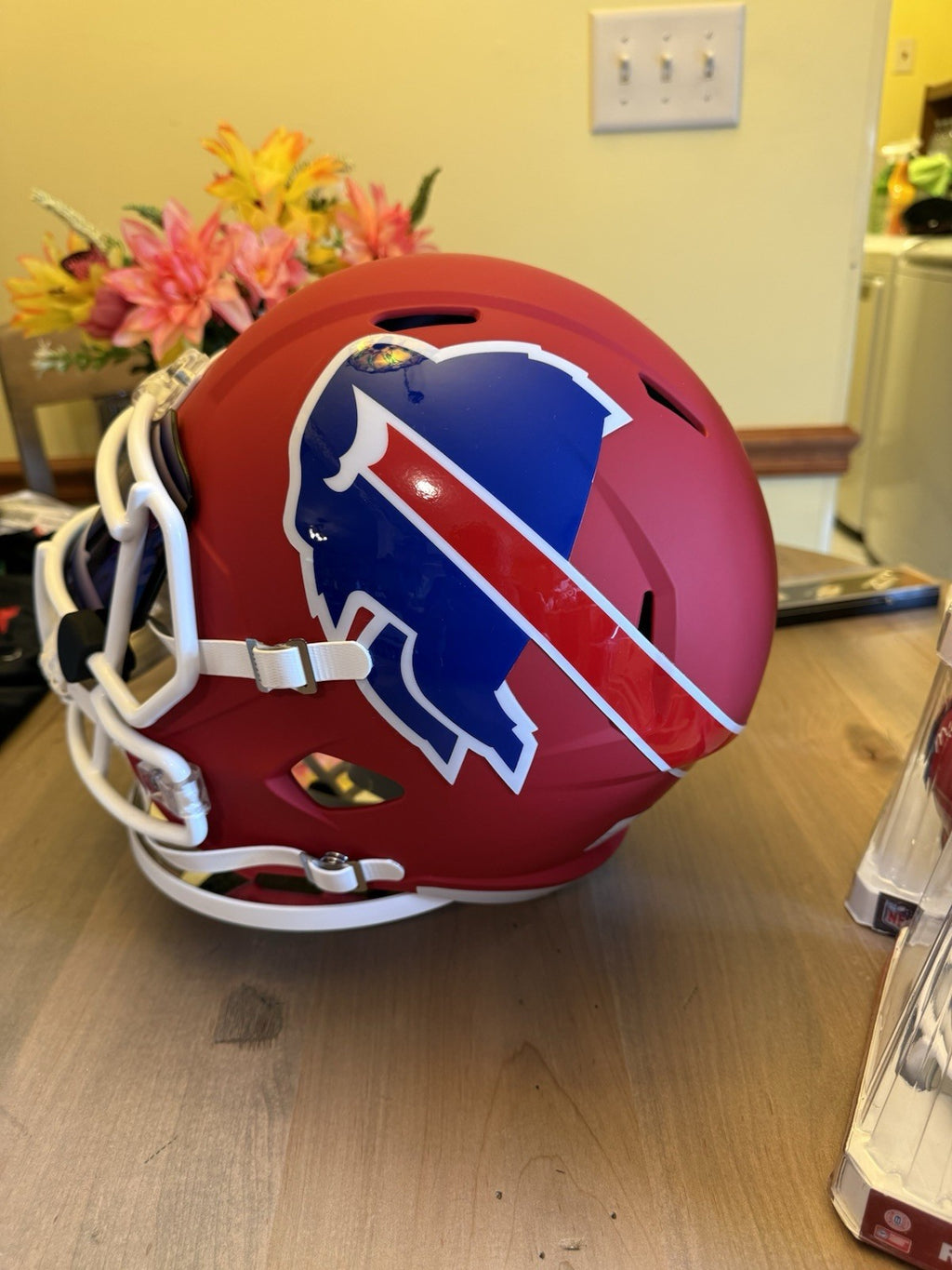 Thurman Thomas/Marv Levy Signed Buffalo Bills Amp Speed REP Helmet HOF INSC. COA1
