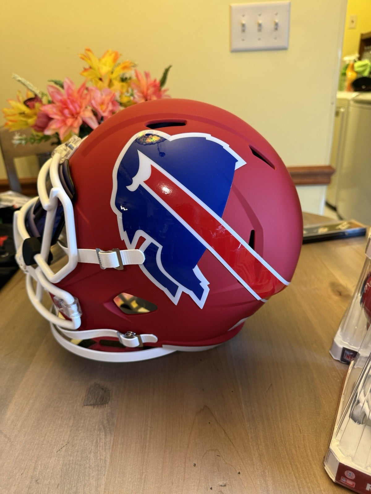 Thurman Thomas/Marv Levy Signed Buffalo Bills Amp Speed REP Helmet HOF INSC. COA1