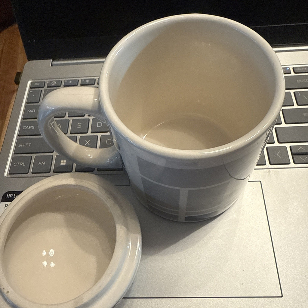 Star Wars R2- D2 Ceramic Big Coffee Mug With Lid- Collectible BIN 92