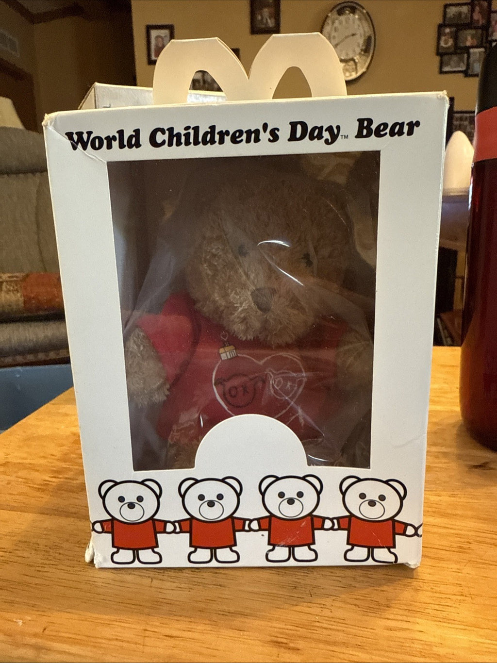 Plush Teddy Bear -World Children's Day Bear from McDonald's BIN 230