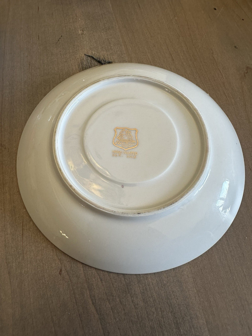 Del Mar Hand Painted Cup And  Saucer - 24K Gold Trim JAPAN3