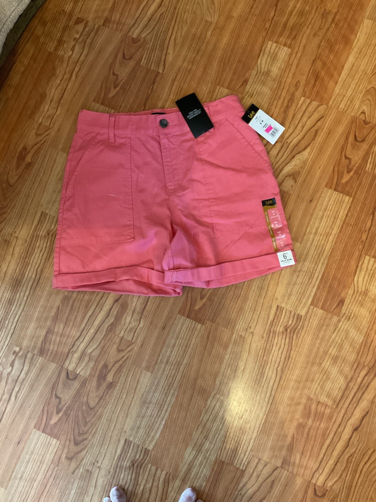 Shorts Lee Womens Size 14 Med Straight Fit Pink0