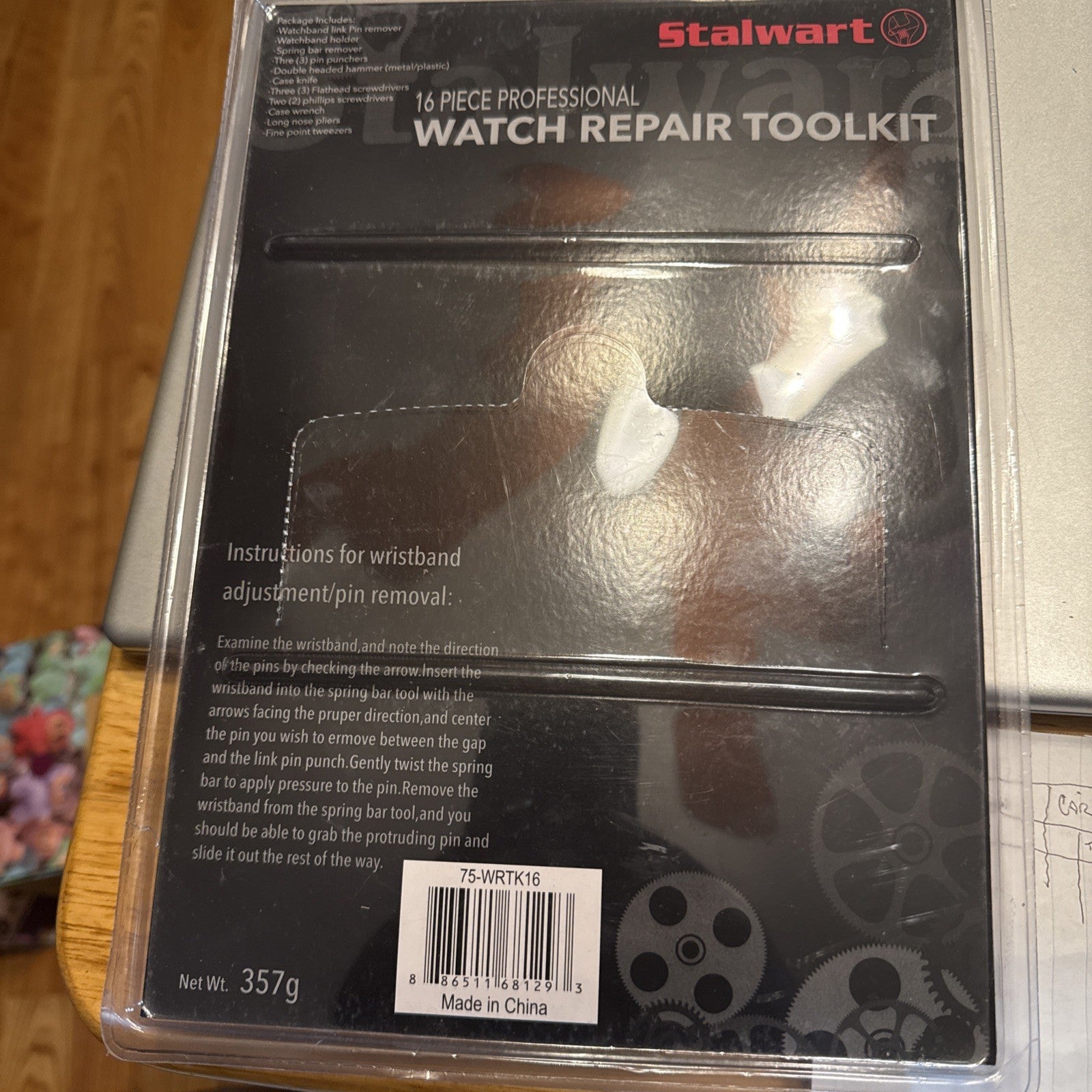 STALWART Watch Repair Tool Kit. 16 Pieces. New. TUB 31