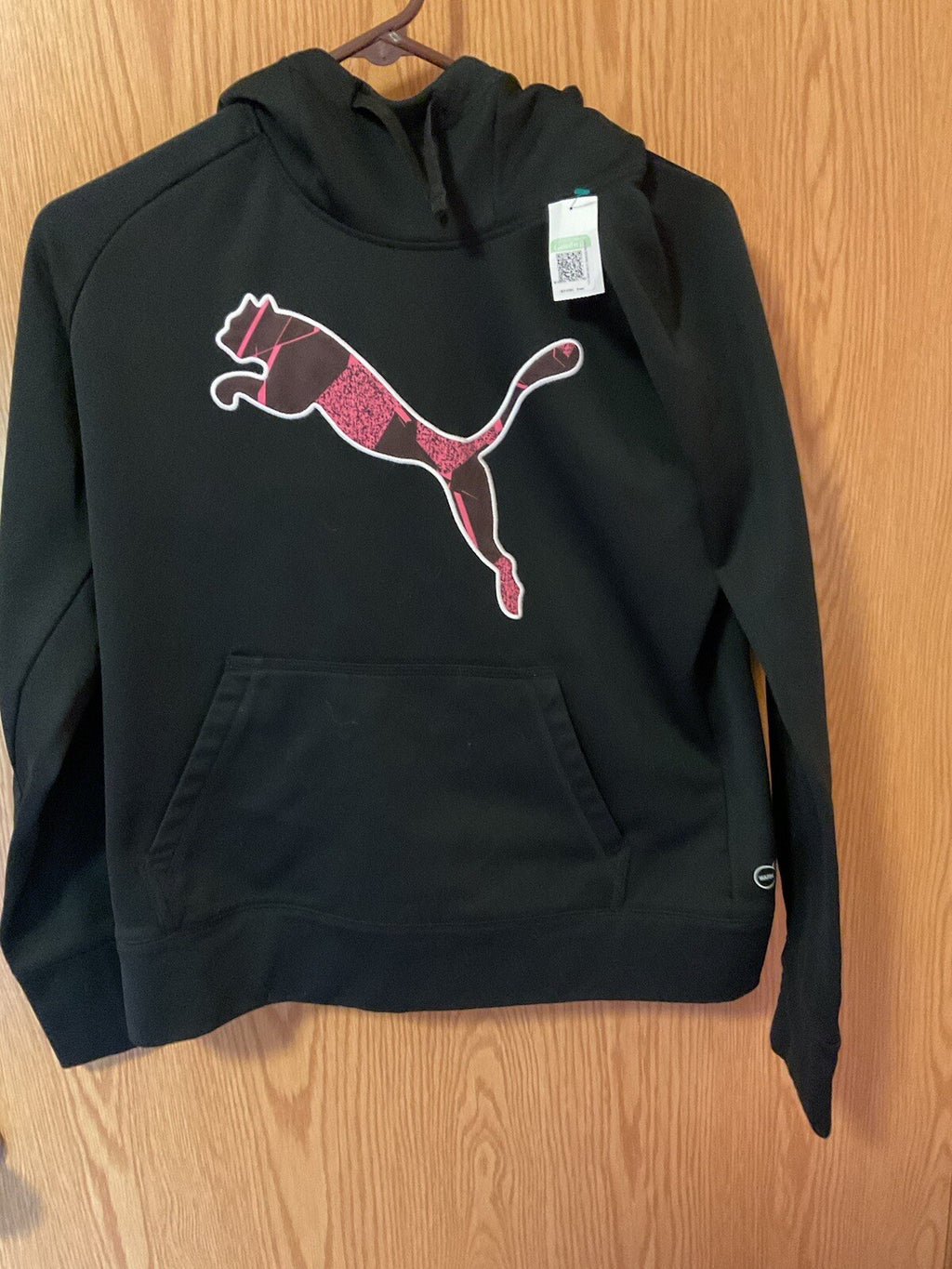 PUMA Women's Hoodie Black Size Large NEW BIN 62