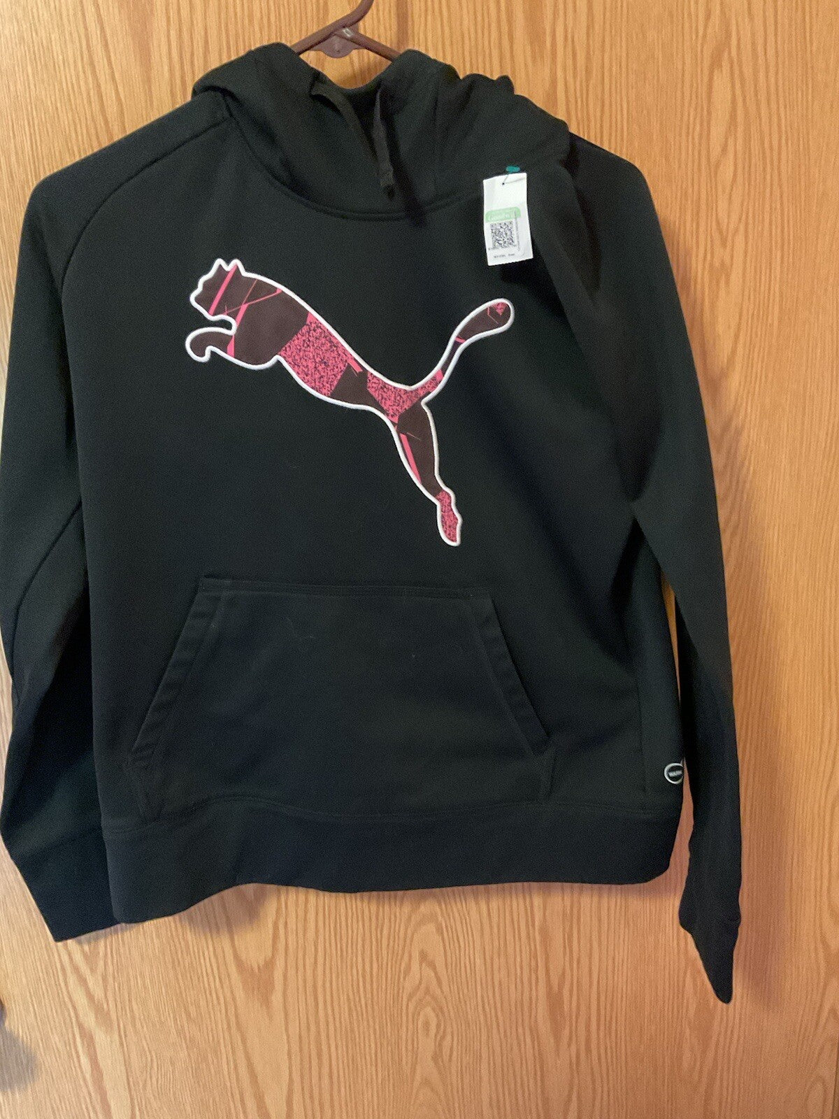 PUMA Women's Hoodie Black Size Large NEW BIN 62