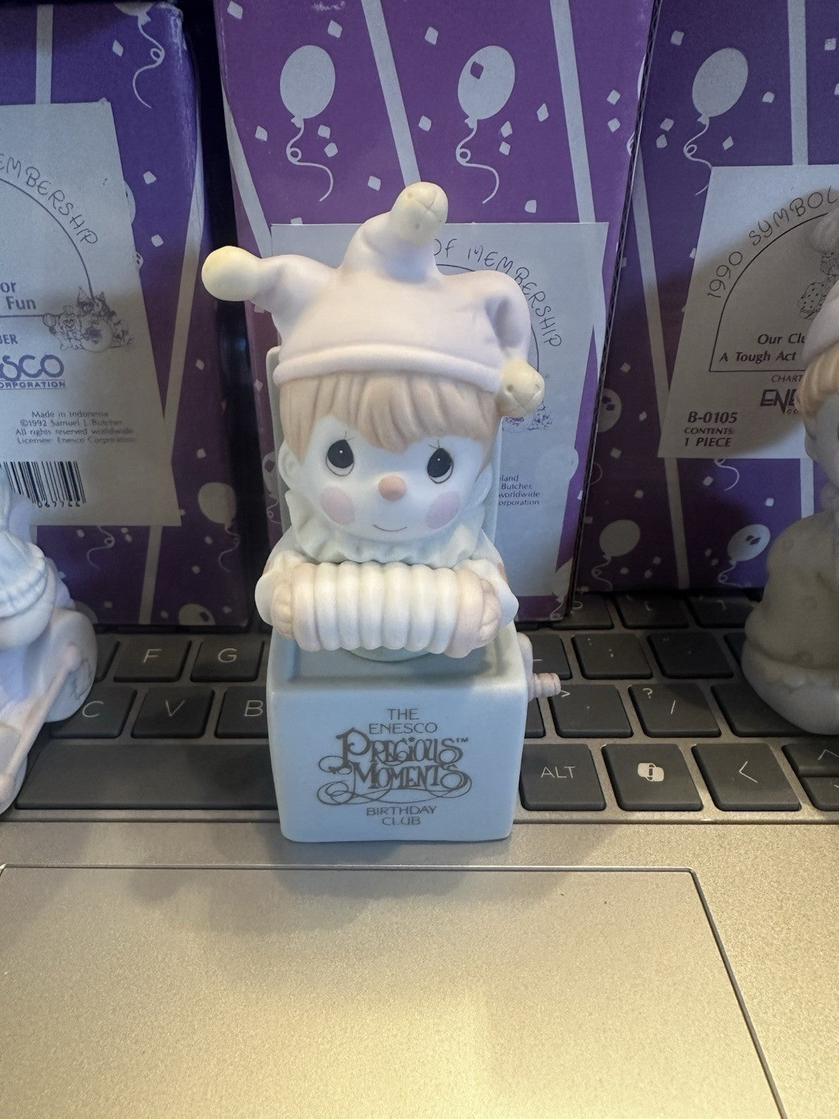 5 Precious Moments Member Only Figurines In Boxes B-0104 Through B-0108   XMAS3