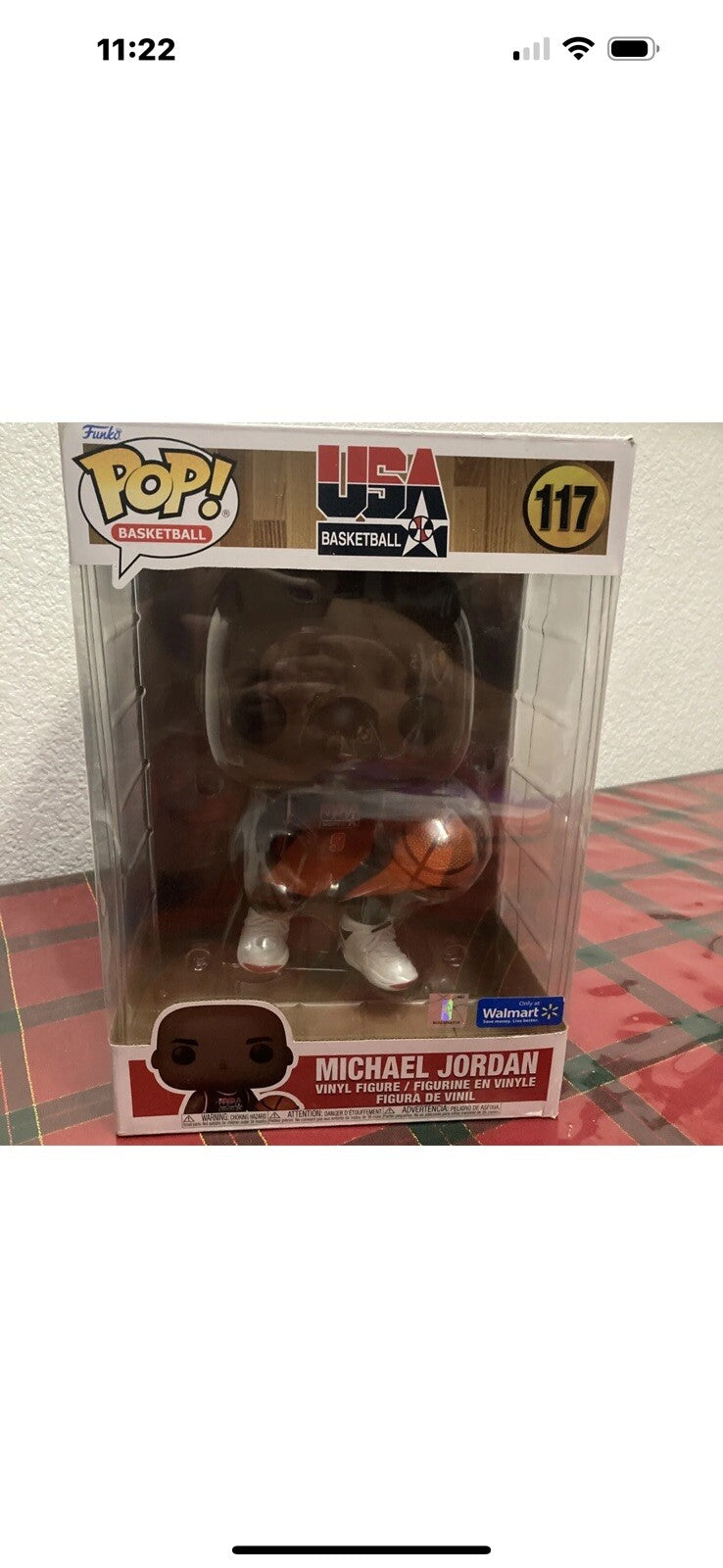 Funko Pop! MICHEAL JORDEN, USA Basketball , Jumbo WALMART  EXCL. Unsigned SHE 22