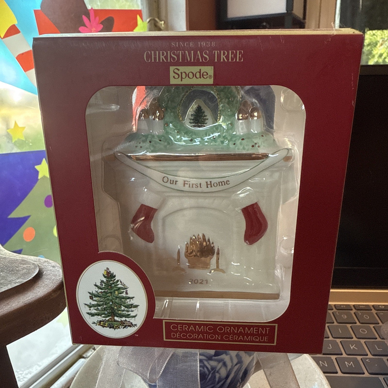 NIOB - Spode Christmas Tree Collection 2018 Our First Home Ornament  XMAS0