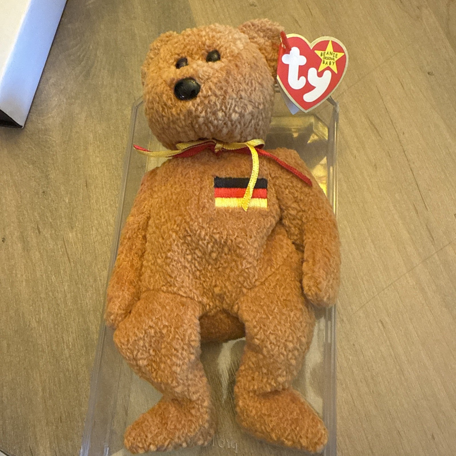 TY Beanie Baby - Germania the Bear (8.5 inch) - MWMT's Stuffed Animal Toy BIN 993