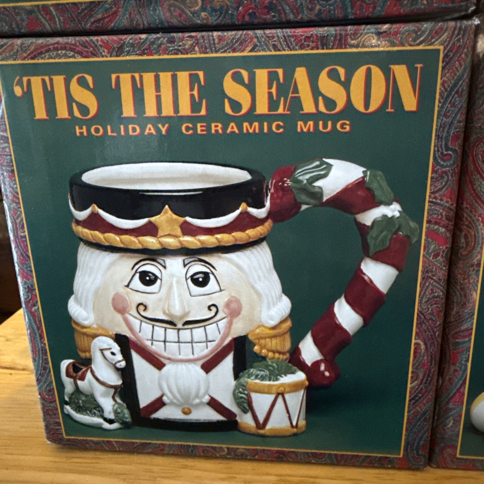 Tis The Season Holiday Mug Set Of Four Mugs W/ Original Boxes Brand New BIN 993