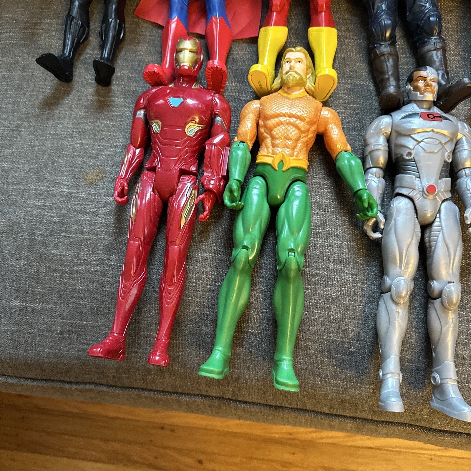 Marvel & DC Comics Figures Lot Of (8) 11-12" Hasbro Superman, Aquaman, SEE PIC4