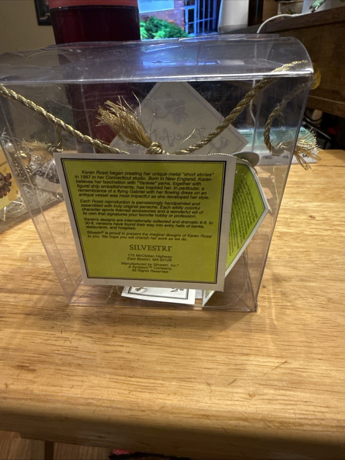 FANCIFUL FLIGHTS KAREN ROSSI JESTER DOG  WHIMSICAL ART SYLVESTRI BOX TAGS BIN 232