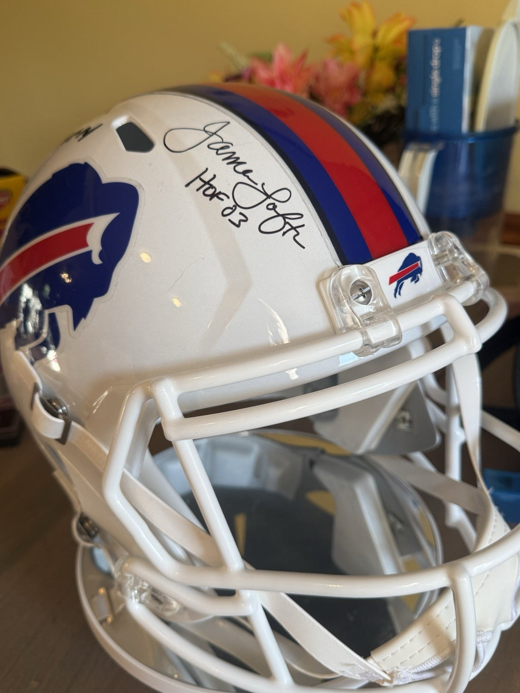 Andre Reed / Jame Lofton Signed Buffalo Bills  F/S Replica With HOF INSCRIPT COA1