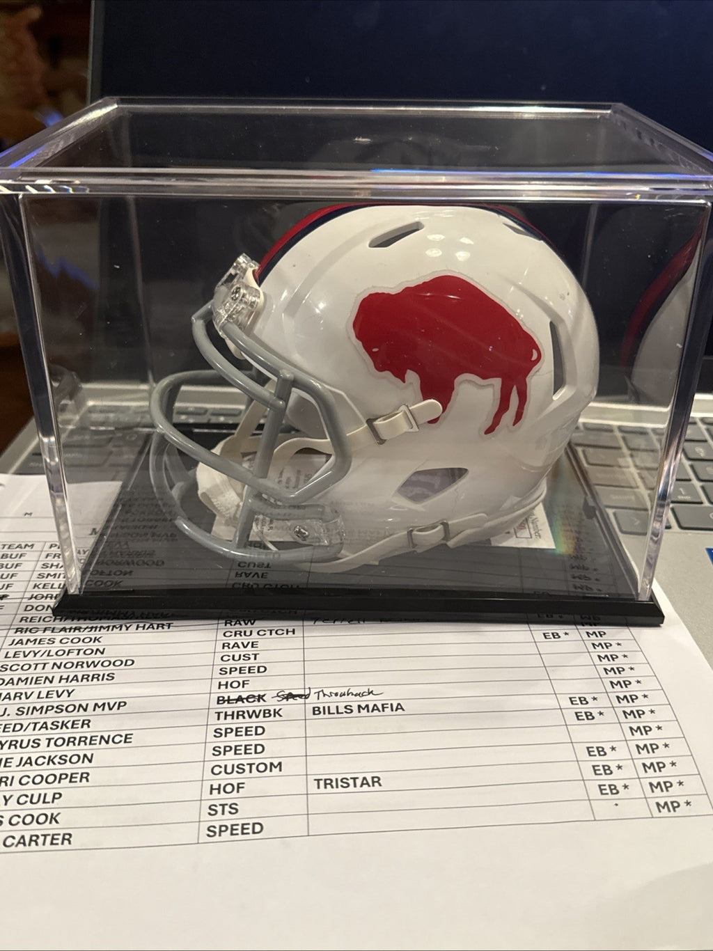 OJ Simpson Signed Buffalo Bills NFL Mini Helmet MVP Inscription JSA2