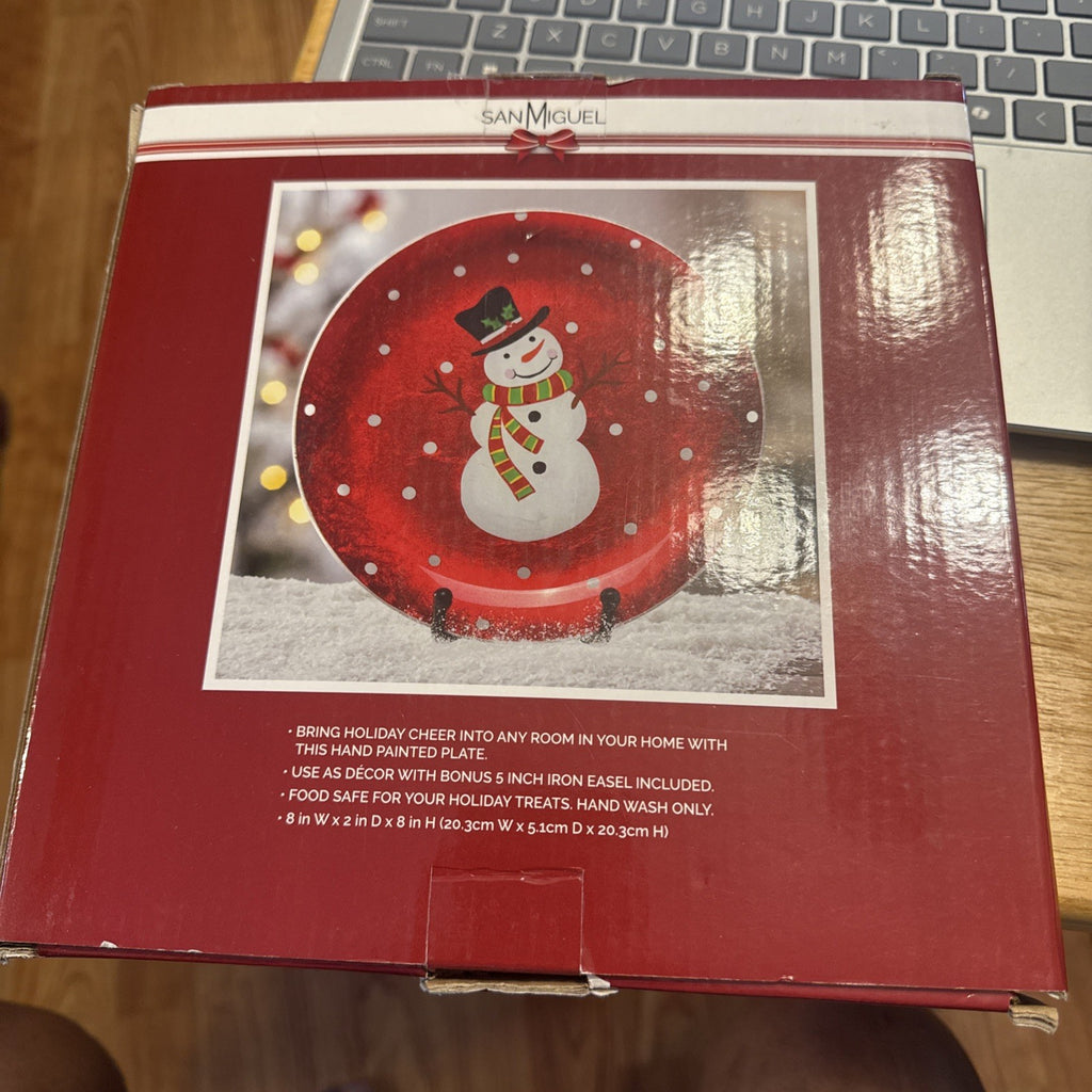 Christmas , San Miguel , Very Merry Holiday ( Snowman ) Easel Included , New1