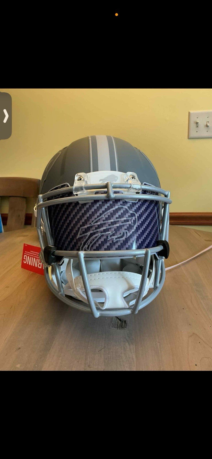 Josh Allen Signed Auto Full Size Authentic Slate Helmet w/visor!! Beckett COA0