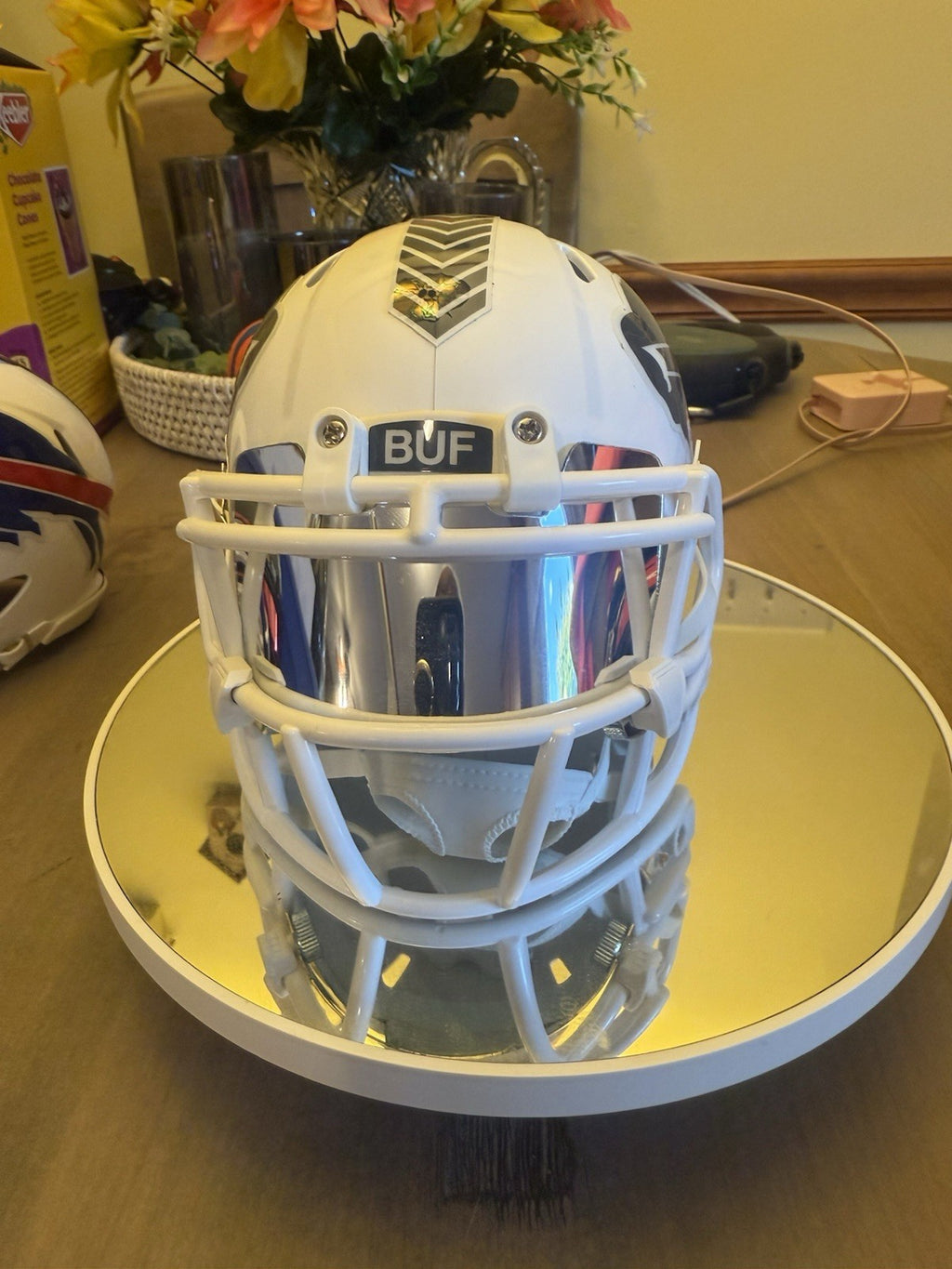 Buffalo Bills Signed Kincaid Mini Salute To Service Helmet - FANATICS2