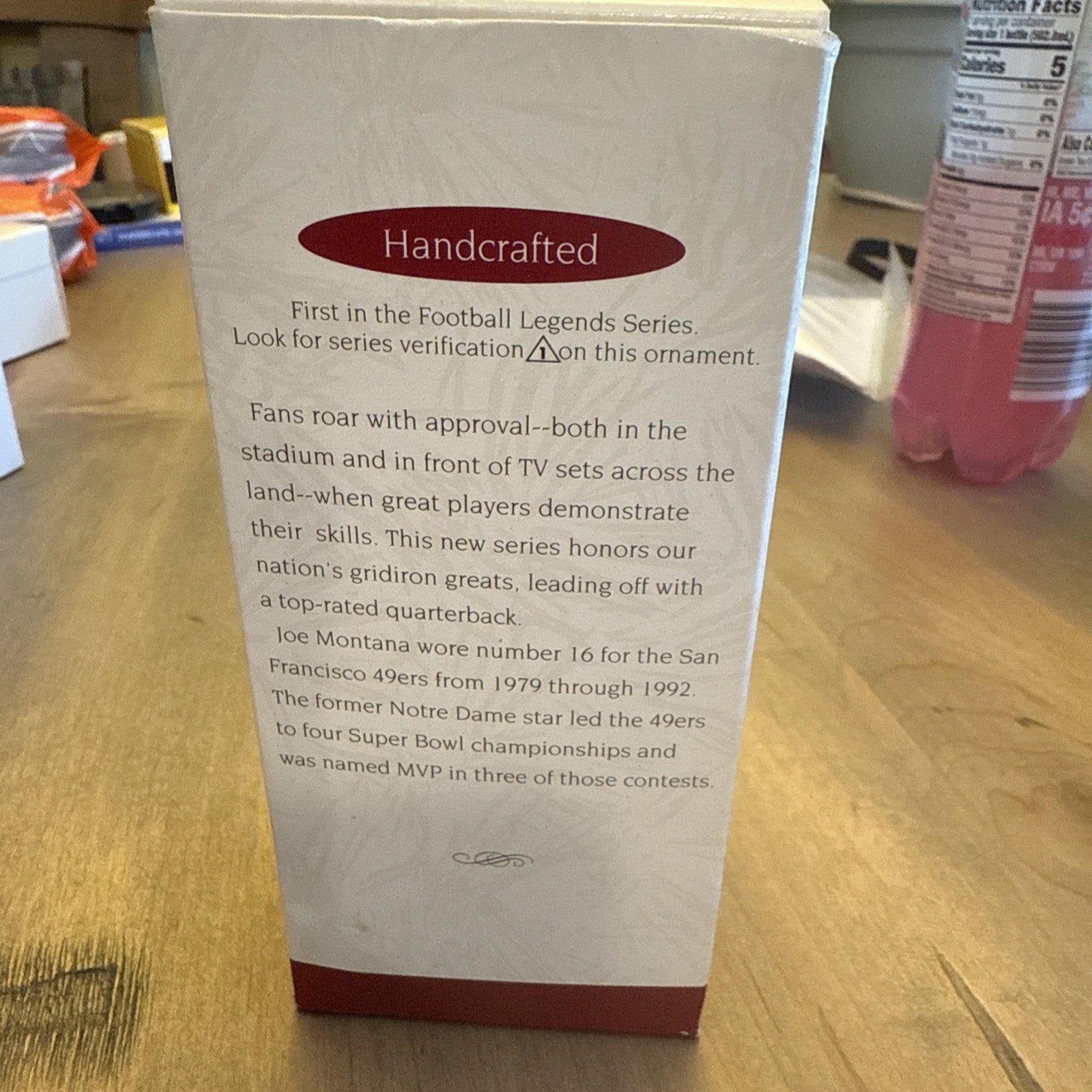 1995 Hallmark Ornament - Joe Montana San Francisco 49ers BIN 991