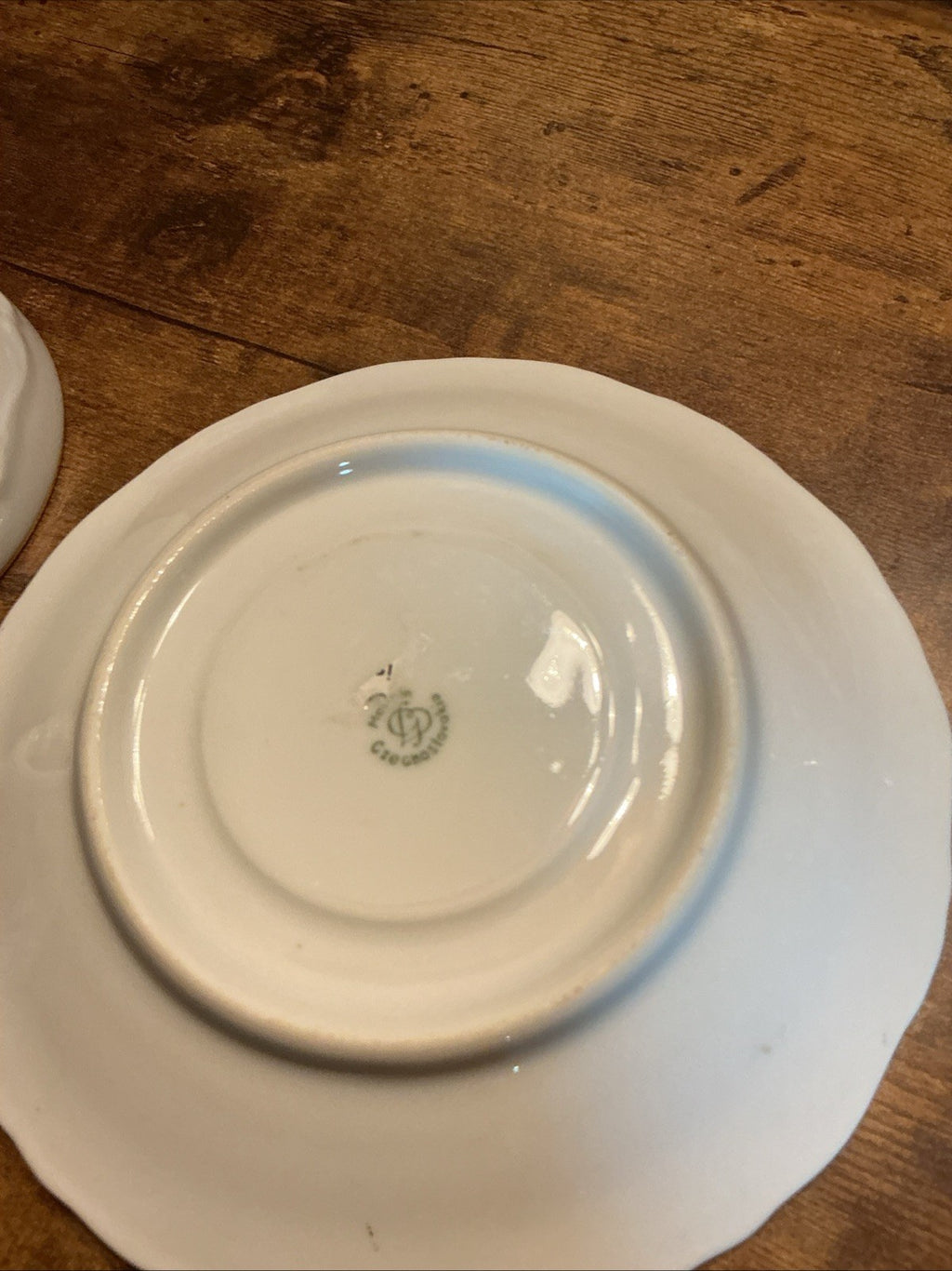 Czech Republic Teacup And Saucer - Roses With Gold CHN 23 WHT 12