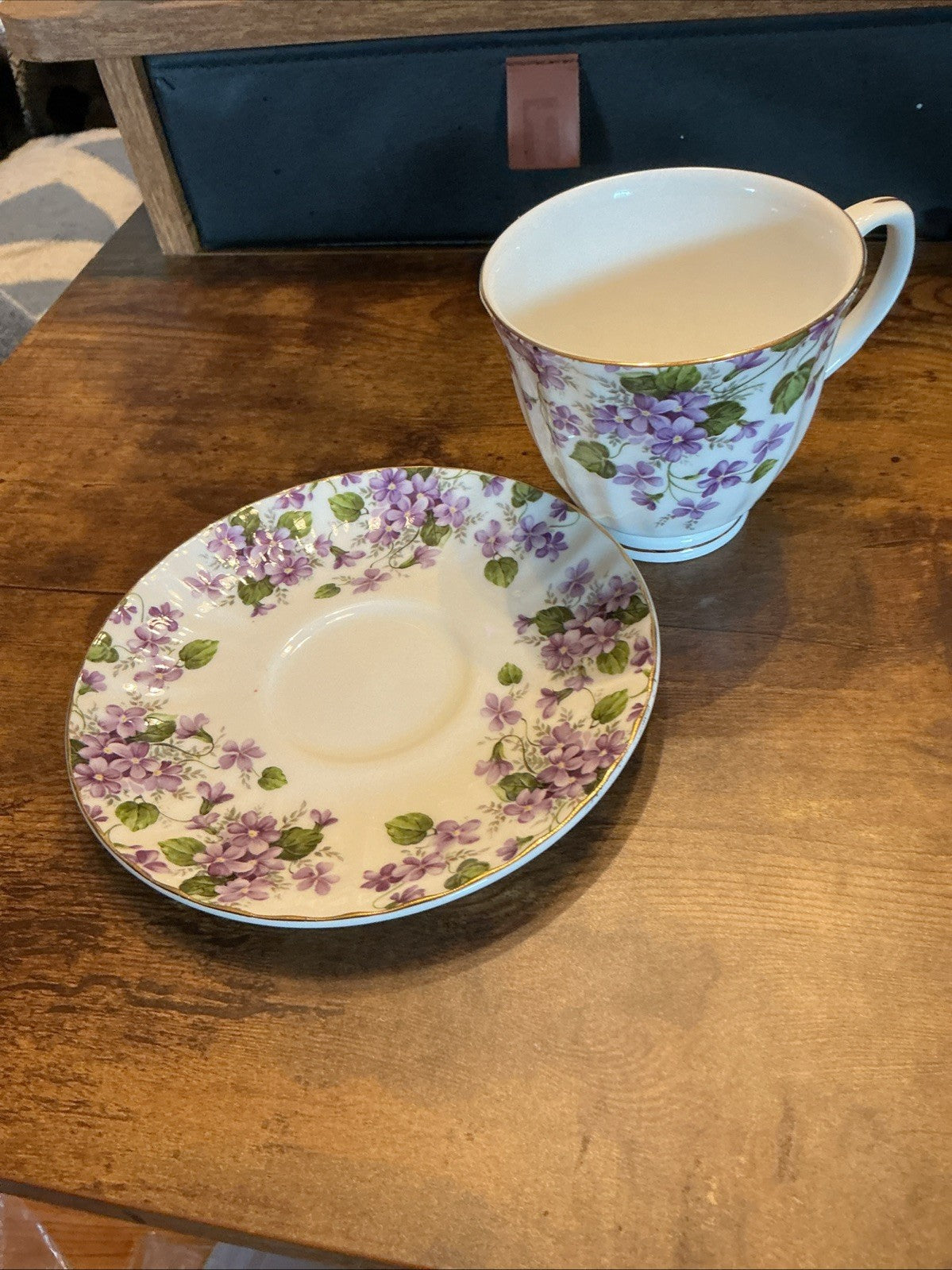 Gracie China by Coastline Imports Cup/Saucer Floral Pattern CHN 422