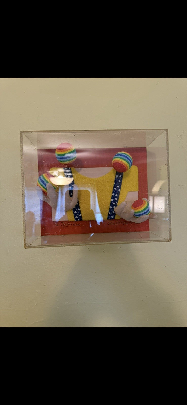 Rare Diorama Fabric Sculpture “The Juggler” by Helene & Bill Leonardi - 19862