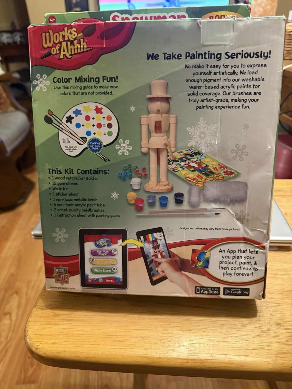 Masterpieces Puzzles Works of Ahhh... Wood Painting Kit - Nutcracker Drummer1