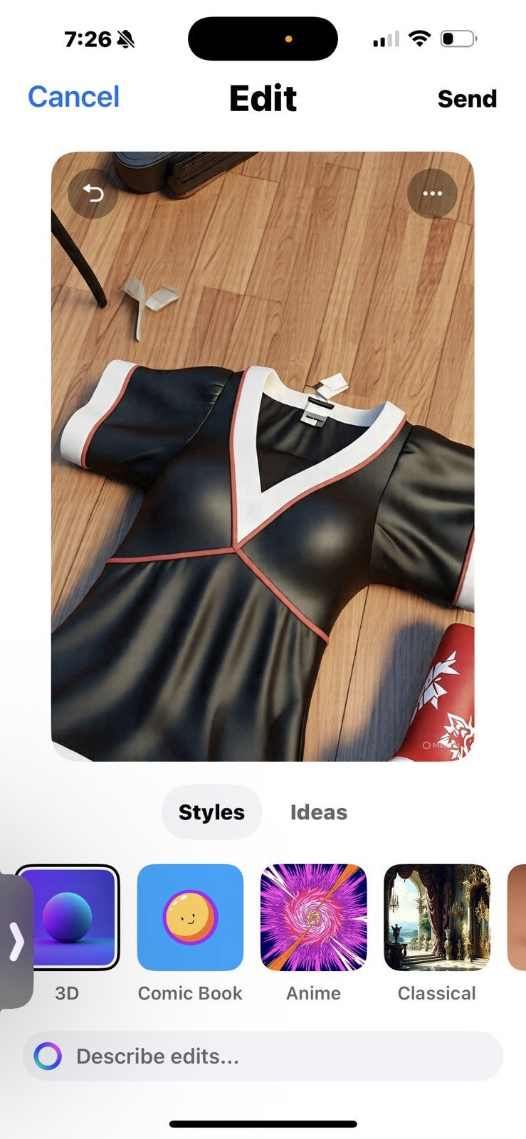 Vix Paula Hermanny Black/White Bathing Suit Cover Women's Small Tunic Top BIN 31