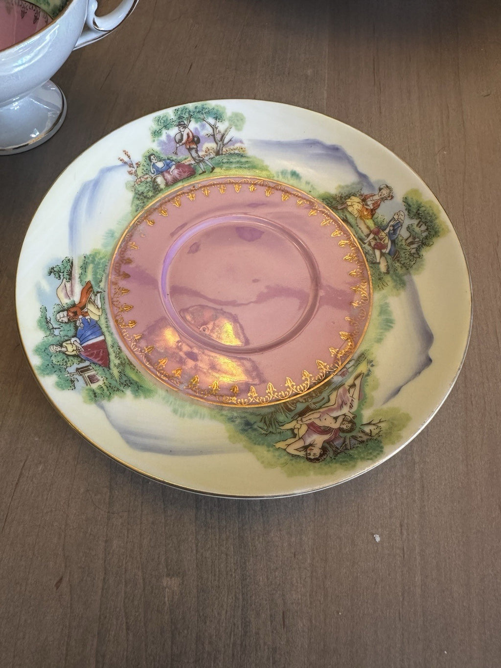 Del Mar Hand Painted Cup And  Saucer - 24K Gold Trim JAPAN2