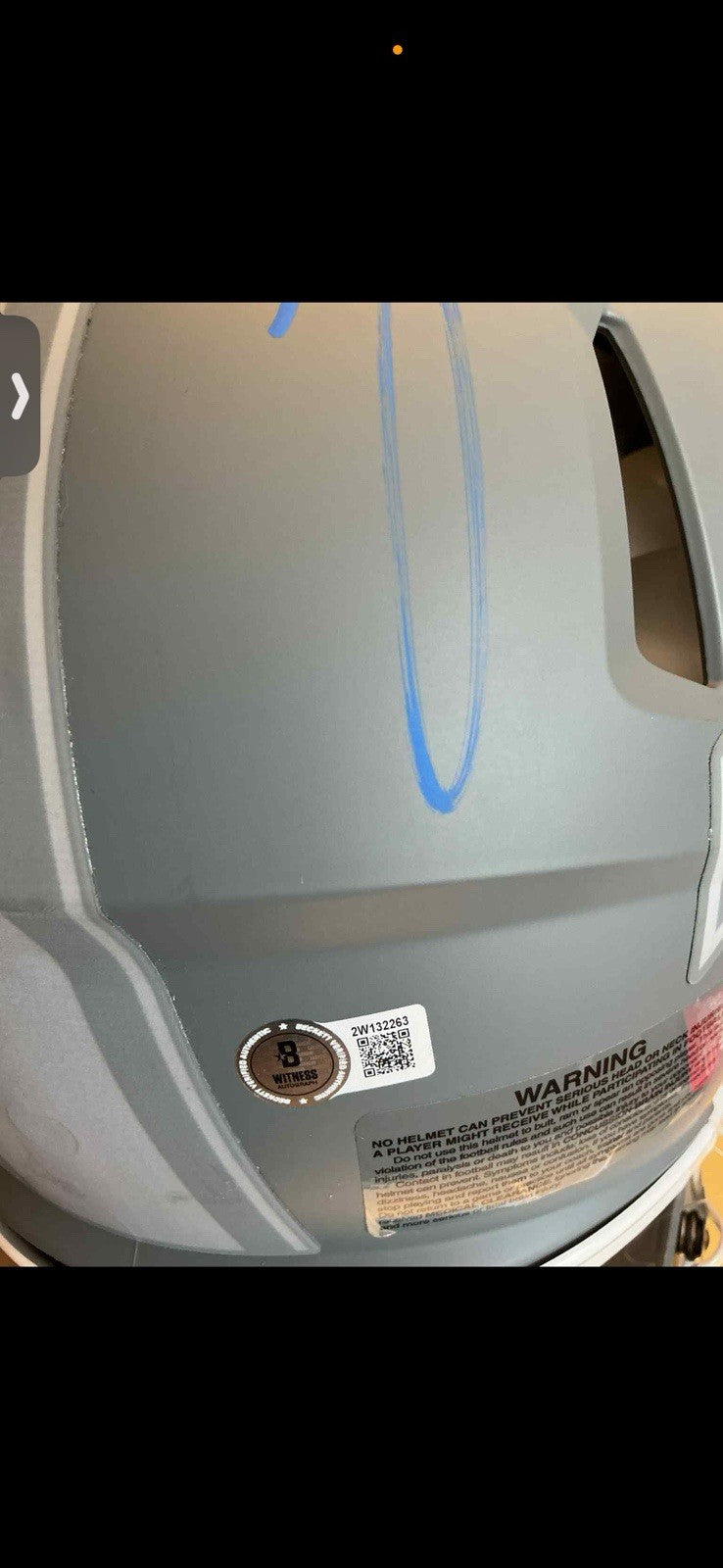 Josh Allen Signed Auto Full Size Authentic Slate Helmet w/visor!! Beckett COA4