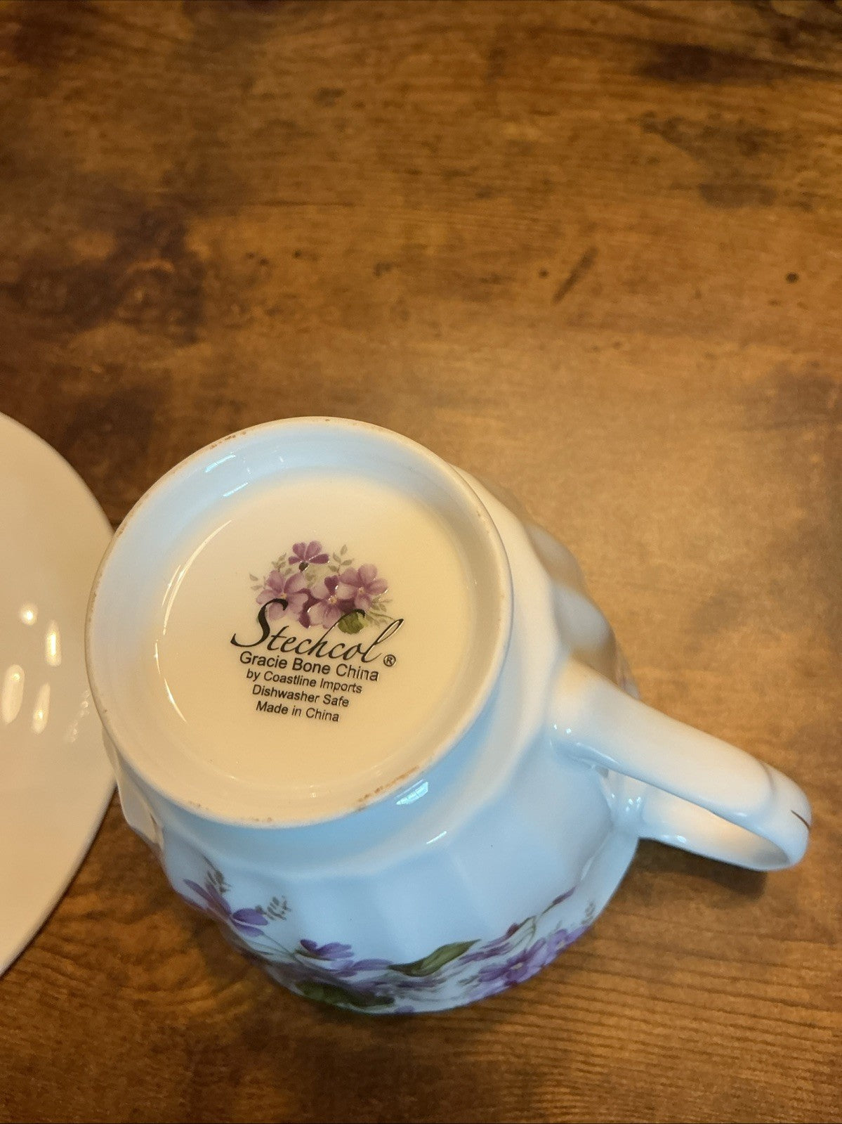 Gracie China by Coastline Imports Cup/Saucer Floral Pattern CHN 424