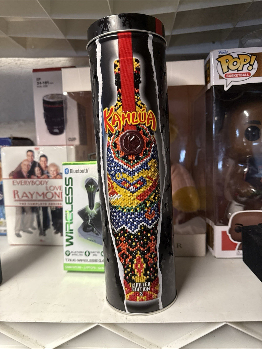 Kahlua Limited Edition RED LED Light-Up Collector’s Tin 12.5” Tall  SHE 11