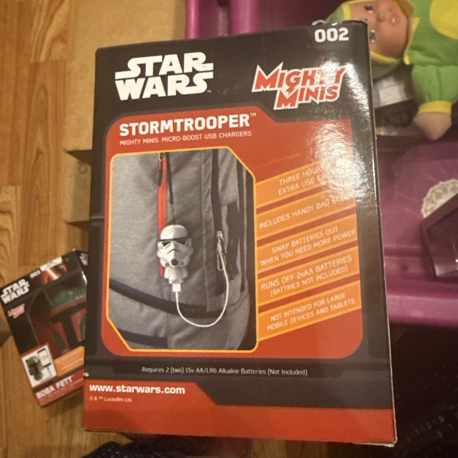 Star Wars STORMTROOPER Mighty Minis Micro Boost USB Charger BIN 991