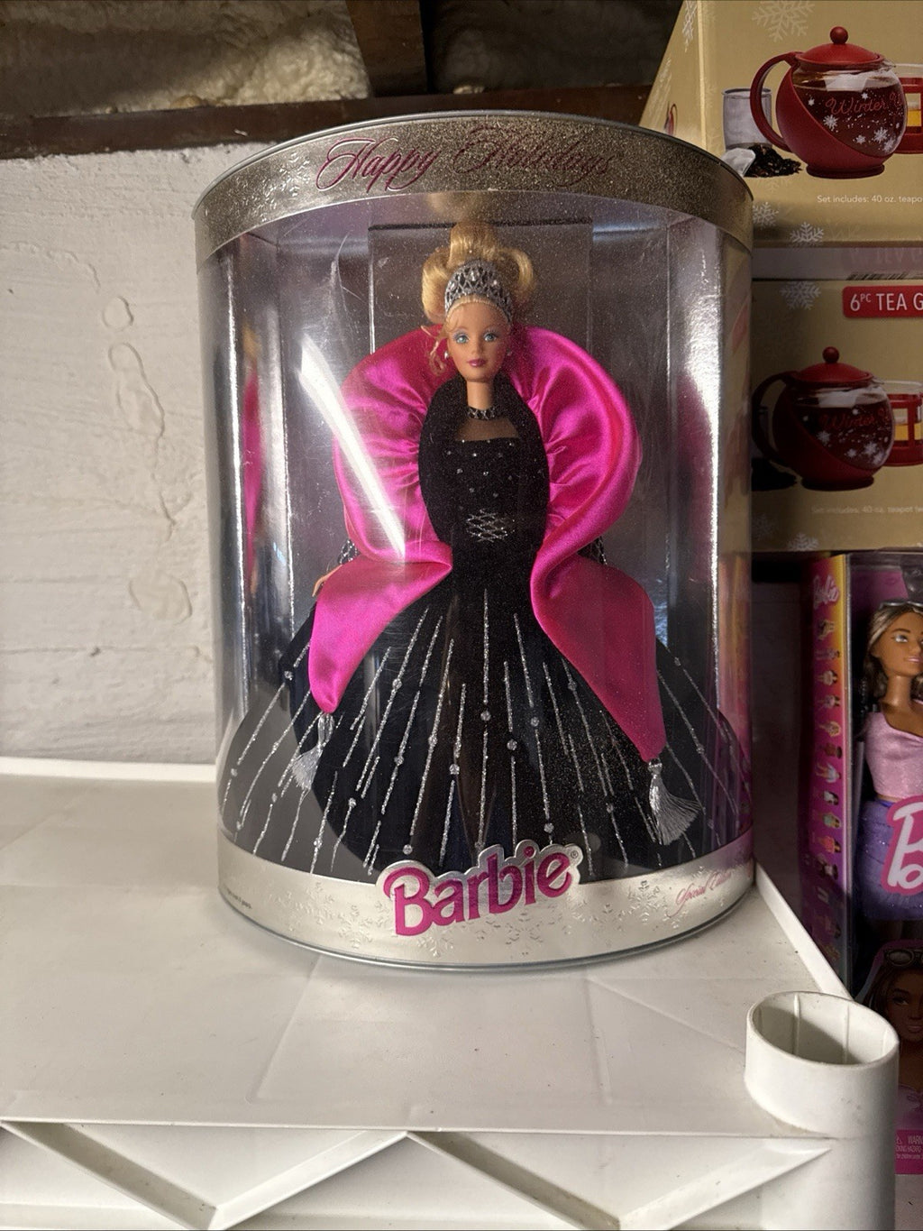 1998 Happy Holidays Special Edition Barbie Doll RARE BOX ERROR SHE 10