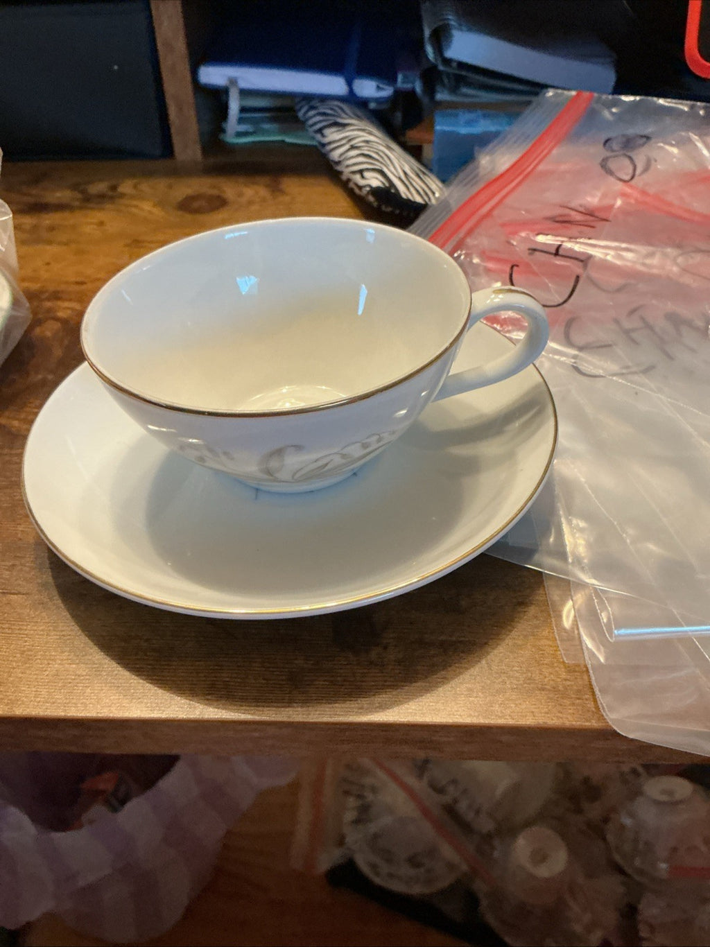 KAYSONS ~ "GOLDEN RHAPSODY' ~ CUP & SAUCER SET - JAPAN,  CHN 082