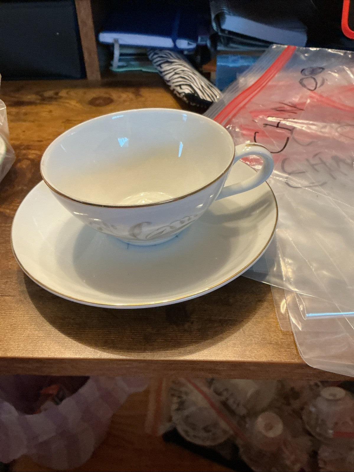 KAYSONS ~ "GOLDEN RHAPSODY' ~ CUP & SAUCER SET - JAPAN,  CHN 082