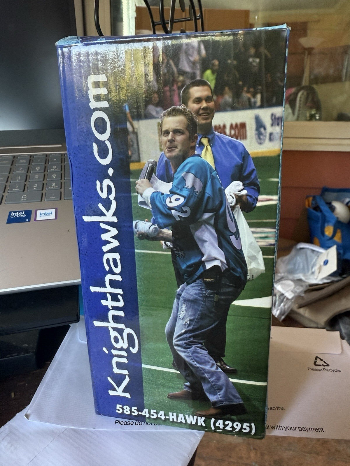 Rochester Knighthawk bobblehead doll figure figurine Jeremy Newman NEW SHE 52